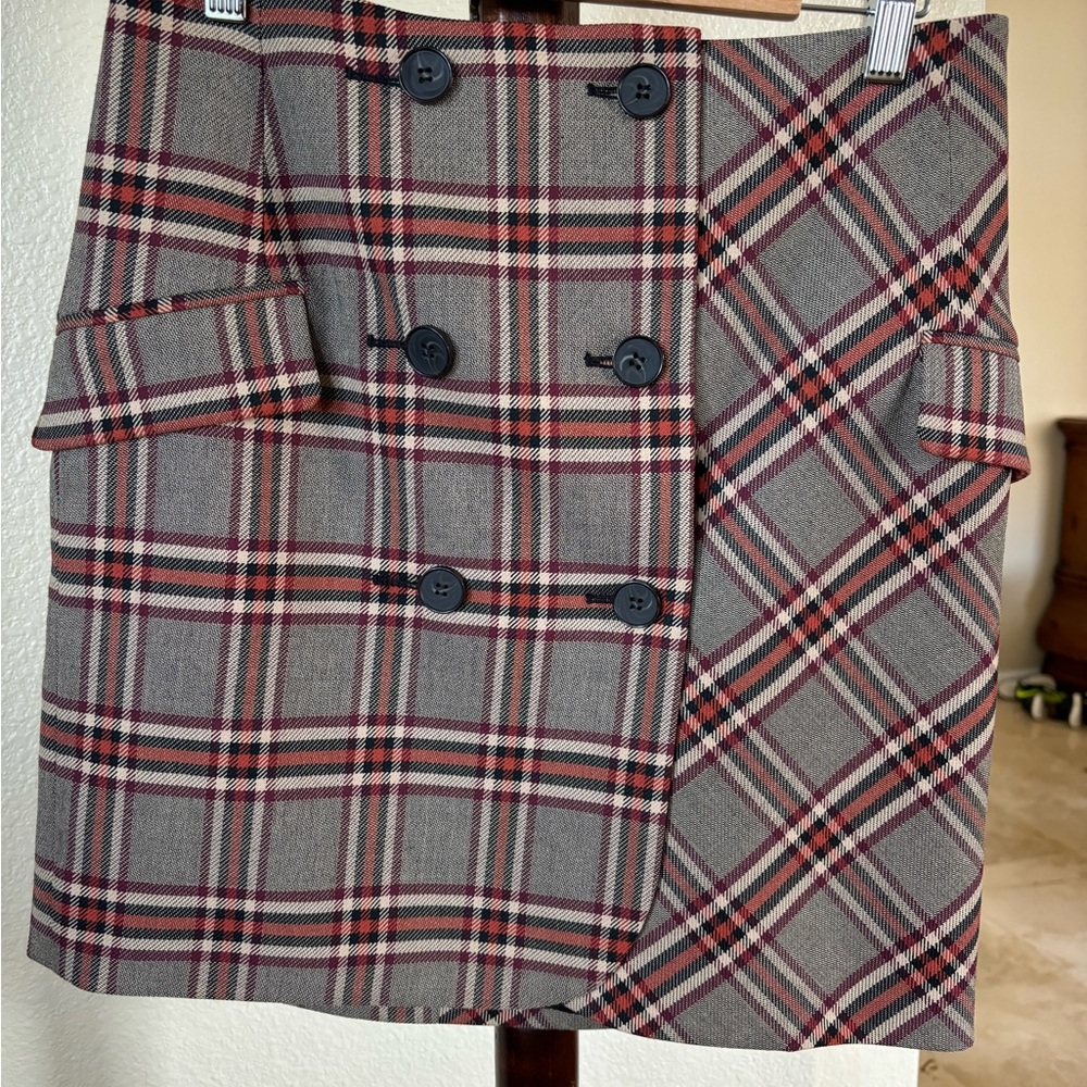 Derek Lam 10 Crosby plaid skirt NWT
